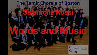 Salamone Rossi Words and Music [upl. by Aetnahs]