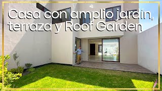 I1854 Casa en venta en Metepec con jardín amplio y Roof Garden [upl. by Tarfe]