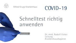 COVID19 CLEARTEST®AntigenSchnelltest richtig anwenden [upl. by Jerrylee922]