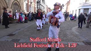 Stafford Morris dancing quotTrunklesquot at Lichfield Festival of Folk  L2F [upl. by Siravrat]