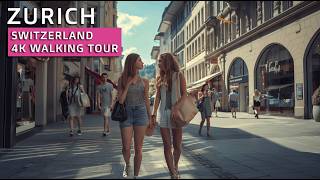 Visit Zurich The Lake Old Town and Everything InBetween  4k Walking Tour [upl. by Moffitt]