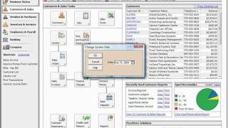 Peachtree Tutorial Changing the System Date Sage Training Lesson 172 [upl. by Isabel]