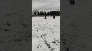 Кто будет ездить зимой 🤭 smartphone эндуро motocross питбайк stunt kayo bse progassi [upl. by Rochella]