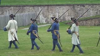 Watch a reenactment at Fortress of Louisbourg in Nova Scotia Canada with Evas Best Luxury Travel [upl. by Dorren]