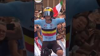 🌈 REMCO EVENEPOEL CHAMPION DU MONDE DU CONTRE LA MONTRE 🤯🤯  cycling sports shorts [upl. by Eadwina]