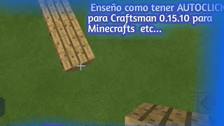 Enseño como tener AUTOCLICK para Craftsman 01510 para Minecraftsetc [upl. by Neema]