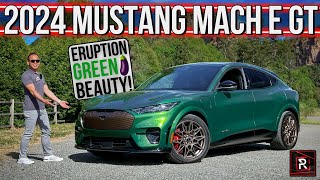 The 2024 Ford Mustang Mach E GT Is A Wildly Upgraded Green Performance SUV [upl. by Elbag]