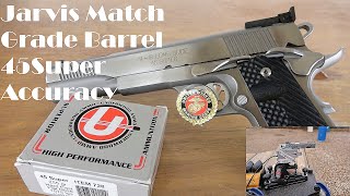 1911 Jarvis Match Grade Barrel 45 Super Ransom Rest Tested [upl. by Erline]