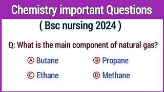 Bsc nursing entrance exam 2024  Chemistry MCQs for bsc nursing  CNET chemistry questions practice [upl. by Amahcen251]