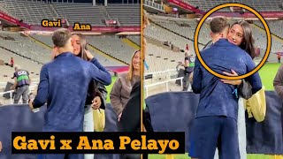 Gavis Girlfriend Ana Pelayo as Camera Spotted Both Kissing After Barcelona vs Sevilla Match [upl. by Akinna]