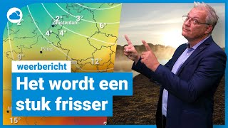 Weerbericht het wordt een stuk frisser [upl. by Ronn]