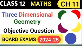 three dimensional geometry class 12 mcq MATHSSIR2023 [upl. by Yeorgi]