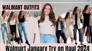 Walmart Early Spring Fashion Try on Haul  January 2024 Walmart [upl. by Baalman957]