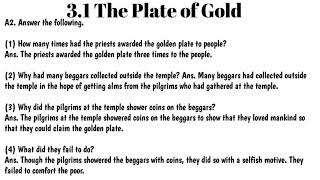 8 STDl esson number 31 the plate of gold question answers [upl. by Anpas]