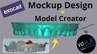 How To Design Mockup in exocad and make a 3D Printer Model [upl. by Namielus]