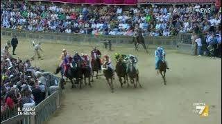 🐎 Palio di Siena 4 Luglio 2024 Onda  diretta La7 📺 Telecronaca Pierluigi Pardo 🎙️ [upl. by Noeruat]