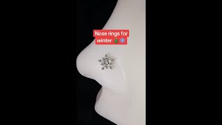 Nose rings for winter ❄️☃️ [upl. by Kienan738]