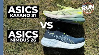 ASICS Gel Kayano 31 vs ASICS Gel Nimbus 26 Three runners test ASICS’ maxcushioned favourites [upl. by Nhor]