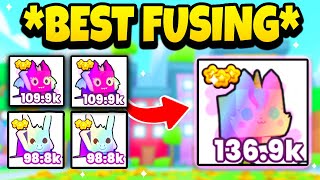 NEW BEST FUSING METHOD To Get FULL TEAM OF RAINBOW EXOTIC PETS In Pet Simulator 99 ROBLOX [upl. by Monroy]