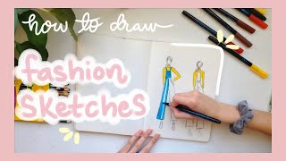 How To Draw Fashion Sketches and Figures [upl. by Daraj428]