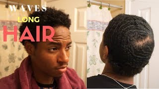 How to Get Waves With Curly Long Hair Method [upl. by Mages]