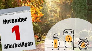 Feiertage erklärt 1 November 💀🕯️🌼🪦  Allerheiligen [upl. by Nodnyl]