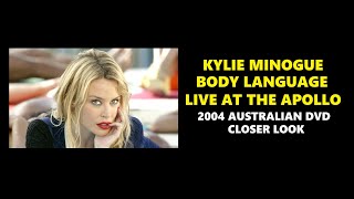 Kylie Minogue Body Language Live At The London Apollo 2004 2004 Australian DVD Closer Look [upl. by Otter]