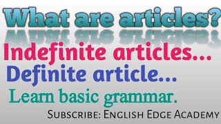 Define articles  English Grammar  English language [upl. by Esimorp433]