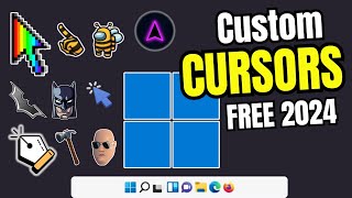 How to Get 🖰 CUSTOM CURSORS for Windows 1110 FREE SIMPLE amp ATTRACTIVE [upl. by Durwood]