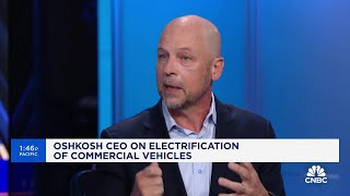 Oshkosh CEO talks electrifying USPS fleet [upl. by Aryc200]