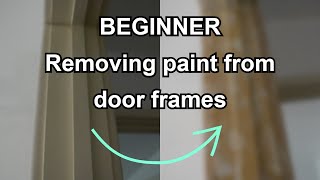 The best way to remove paint from door frames for beginners shorts [upl. by Ranzini]