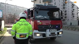 Wrocław Port Popowice wypadek na budowie Lądował śmigłowiec LPR [upl. by Rodgiva]