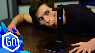 Kan Corsairs ST100 RGB headset stand de hoge prijs hard maken  GamersNET Gear [upl. by Dowd270]