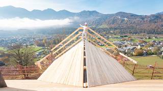 BauUpdate Bereit fürs Dach SunleitnResidenz im Salzkammergut nächster Bauabschnitt 🚧 [upl. by Oakley]