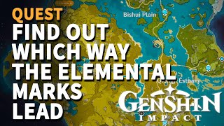 Find out which way the elemental marks lead Genshin impact [upl. by Hesky]