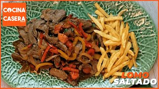 Lomo Saltado Peruano ¡Receta casera [upl. by Creigh]