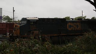 CSX I010 passing ridgefield park lead by CSX AC44 559 w a K5HL  92924 [upl. by Ilaw652]