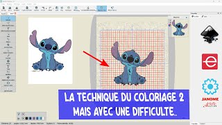 La Technique de Coloriage 2 Avec une Difficulté Vectorisation de STITCH [upl. by Yticilef]