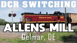 Delmarva Central Switching Allens Mill in Delmar DE VERY LOUD HORN [upl. by Leugim]