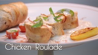 Chicken Roulade In Soubise Sauce  MySpoon [upl. by Mungo]