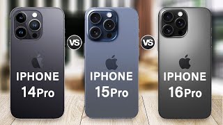 iPhone 16 Pro Vs iPhone 15 Pro Vs iPhone 14 Pro  What makes them different [upl. by Artapoelc]