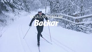 Vasaloppsskolan – Backar Träna på snö del 3 av 4 [upl. by Adamik372]