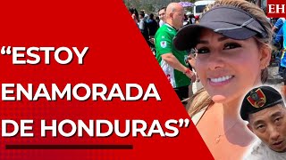 Influencer colombiana viajó hasta Honduras para apoyar a Shin Fujiyama en su recorrido a Tegucigalpa [upl. by Eillek829]