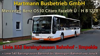 Sound Bus MercedesBenz O530 Citaro Facelift Ü von Hartmann Busbetrieb GmbH  H B 1228 ZF Ecomat [upl. by Hudis]