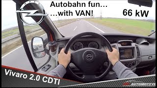 Opel Vivaro 20 CDTI 66 kW 2010 POV Test Drive  Acceleration 0  100 kmh [upl. by Ydissac302]