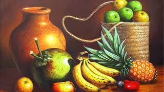 Arte dominicano FRUTAS Y BODEGONES PINTURAS COSTUMBRISTArepublicadominicana pintordominicano [upl. by Annaujat36]