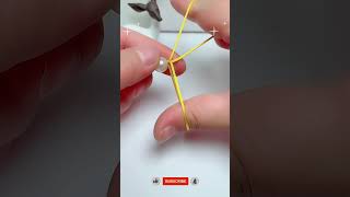 This way of threading beads for bracelets shorts shortsfeed diy knot bracelets crafts [upl. by Keene]