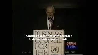 David Rockefeller  Business Council for the UN [upl. by Ranilopa]