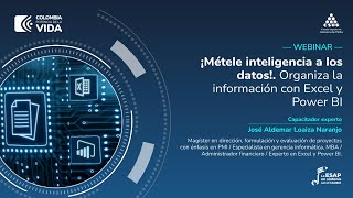 ¡Métele inteligencia a los datos¨ Organiza la información con Excel y Power BI [upl. by Anattar219]