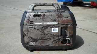 Honda generator eu2000i camo vibrates in eco mode [upl. by Baniez]